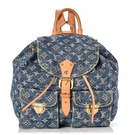 louis vuitton backpack denim|Louis Vuitton denim clutch.